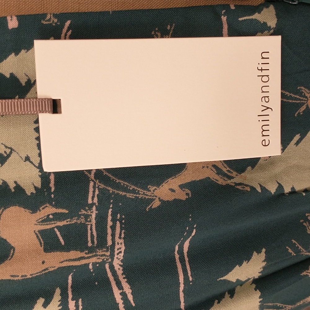 Quality Midi Dress Deer Forest Print Feminine Cap Sleeve Emily and Fin London UK - Picture 7 of 15